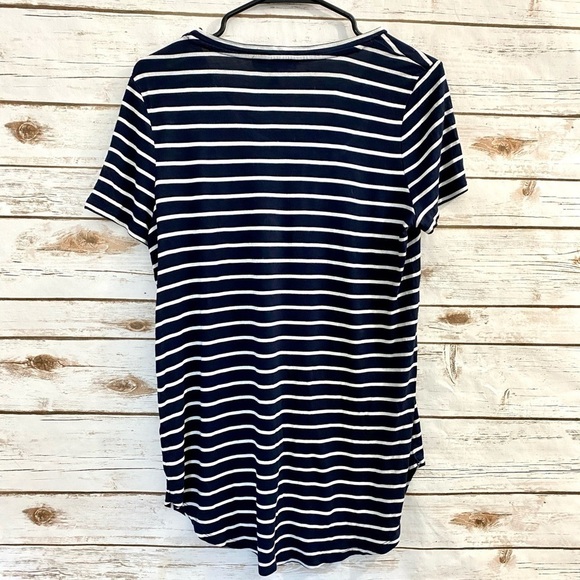 Olivia Sky Dark Navy & White Short Sleeve Tee - Picture 4 of 4